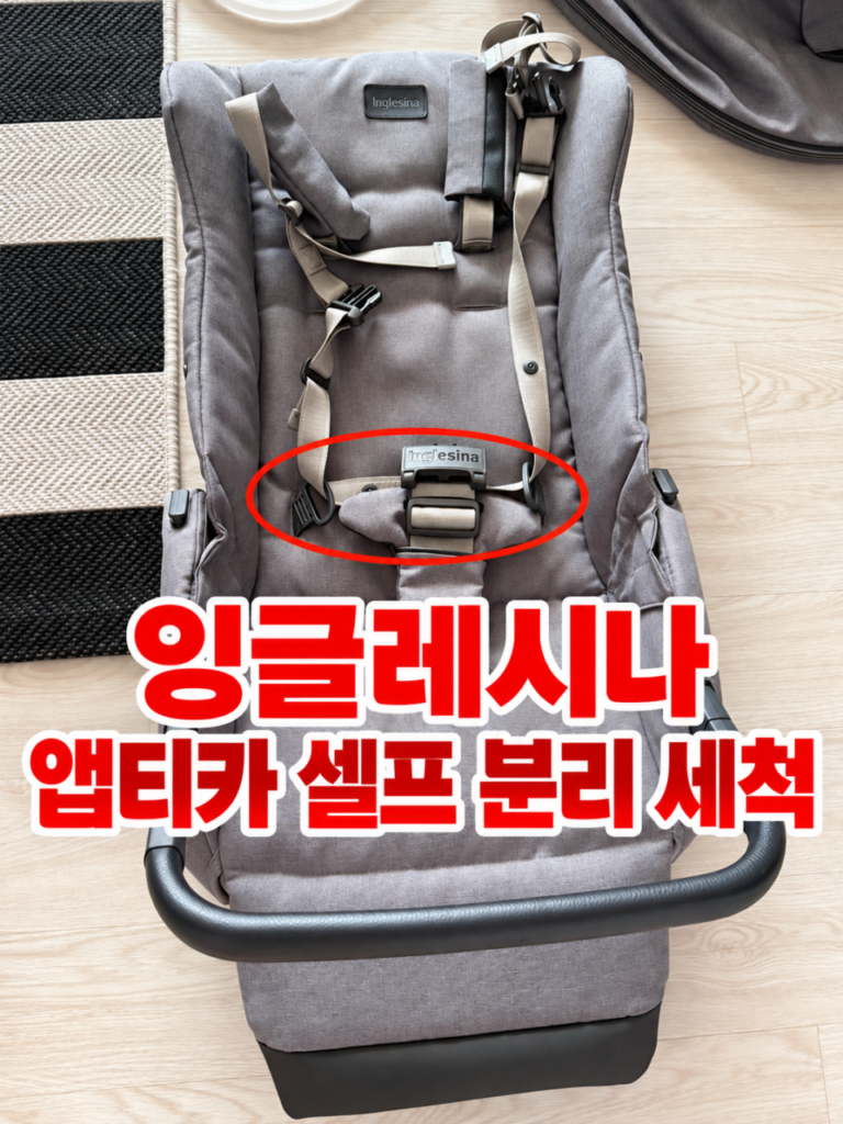 잉글레시나 앱티카 유모차 셀프 분해·세척 후기 대표 이미지