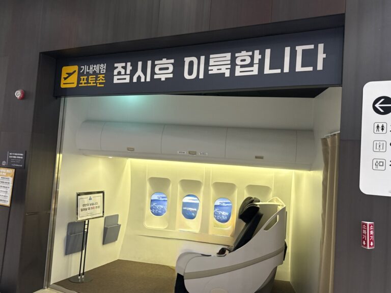 국립항공박물관 기내체험 포토존